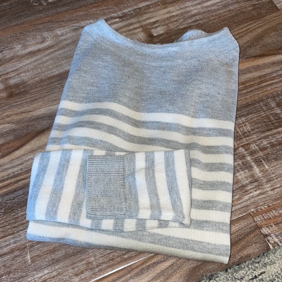 Talbots MockNeck Striped Knit Sweater - Picture 8 of 8